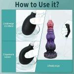Large Dog Knot Ejaculating Dildo With Suction Cup Spray Function Silicone Animal Dildos Squirting Penis Sex Toys for Women Men - 图片 6