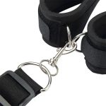Wholesale Black Ribbon Material Bondage Kit with Handcuffs and Mouth Ball Toys BDSM Sex Toys for Women - 图片 6