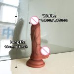 OEM Realistic Artificial Silicone Huge Dildo Soft up & Down Moving Head Vibrator Adult Sex Toy for Women - 图片 6