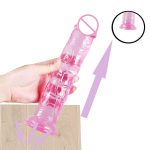 OEM High Quality Large Manual Penis Sucker Sex Toys Curved Penis Masturbation Penis for Woman Anal Expansion Plug - 图片 6