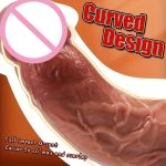 OEM Soft Realistic Skin Feel Human Penis Cheap Dildo Double Silicone Suction Cup Thick Dick Anal Sex Toys - 图片 6