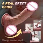 OEM Realistic Ultra-soft Big Artificial Dildo Vibrator Sex Toys Big Vibrating Dildo for Women Suction Cup Play Flexible Dildo - 图片 6