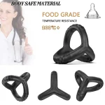Hot Selling Triple Cock Ring Cock Rings for Couples Play Delay Ejaculation Men Sex Toy Penis Cock Ring - 图片 7