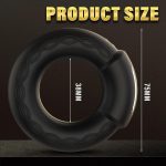 New APP Remote Control Waterproof Heating Vibration Lock Sperm Ring Men's Vibration Ring Backyard Adult Masturbator for Men - 图片 7