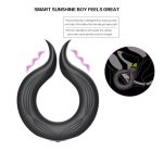 Adult Products Wholesale Rechargeable Silicone Vibrating Locking Sperm Ring Male Delayed Masturbator - 图片 7