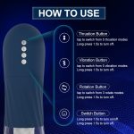 Realistic Silicone Sex Machine for Men Masturbating 5 Vibration 5 Thrusting 3 Rotating Adult Male Masturbators - 图片 7