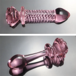 Rose Flower Penis Dildo Wholesale Glass Anal Beads Crystal Butt Anal Plug for Women Men - 图片 7