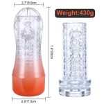 High Quality Multi Colors Hand Held Transparent Clear Masturbation Cup Sex Tool for Men Masturbator - 图片 7
