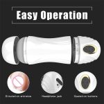 Automatic Male Masturbator Cup Blow Job Sucking Vibration Real Vagina Pocket Pussy Penis Oral Sex Machine Toys for Man Adults - 图片 7