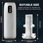 Waterproof Telescopic Vibration Heating Masturbation Cup Waterproof Automatic Men Thrusting Stroker Machine for Male Sex Toy - 图片 7