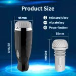 Realistic 3D Textured Ultra-Soft Pussy Male Electric Stroker Adult Sex Toy Automatic Telescopic Vibrating Man Masturbation Cup - 图片 7