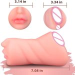 Hot Selling 3D Men Massage Manual Masturbation Bust Silicone Doll Big Breast Skin Color Airplane Cup Male Masturber Cup Toys - 图片 7