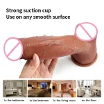 Wholesale Oem Odm Dildo Realistic Double Layer Silicone Dildos Liquid Silicone Adult Sex Toys for Woman Large Penis - 图片 7
