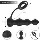 Soft Silicone Butt Plug Vibrator Stimulus Anal Beads Anus Dilator Sex Toys Anal Plug for Woman Men - 图片 7