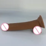 Factory Custom OEM 9 Inch Phallus Large Thick Caramel Masturbator Female Adult Make Love TPE Dildo - 图片 7