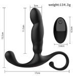 Remote Control Male Prostate Massager Vibrating Anal Plug G-spot Vibrator Anal Training Device Silicon Sex Toy - 图片 7