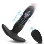 Power Plug Prostate Black Telescopic Dildo Vibrator Adult Toys Anal Plug Vibrating Prostate Massager for Gay Men - 图片 7