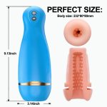 Automatic Male Masturbator Vagina Real Pussy Pocket Electric Vibration Massage Voice Interact Machine Sex Toy for Men Male - 图片 7