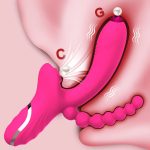 3 in 1 Tongue Licking Vacuum Stimulator Clit Sucker Dildo Vibrator for Women Clitoris G Spot Sex Toys Adult Goods for Female - 图片 7