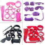 OEM Popular 7 Pcs Set Erotic ToysSex Bondage Leather Strap Kit Slave Game Bdsm Fetish Plush Bondage Sex Toy - 图片 7