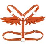OEM Hot Selling Dance Club Rave Wings Leather Harness Cage Bra Sexy Lingerie Belt Fetish Punk Gothic Body Bondage Wholesale - 图片 7