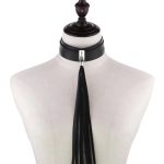 OEM Sexy Punk Woman Spike Gothic Collar Wide Neck Strap Leather Harness Adjustable Belt Handmade for Women Party Club - 图片 7