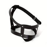 OEM High Quality Sexy Adult Couple Head Mask BDSM Bondage Pu Leather Sex Toy - 图片 7