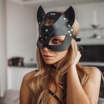 OEM Factory Direct Sale Woman Leather Blindfold Half Face Sexy Fox Mask Cosplay for Ladies - 图片 7