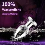 Wholesale Stainless Steel 10 Modes Vibrator Anal Plug Prostate Massagger Metal Vibrating Anal Plug with Remote - 图片 7