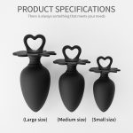 3pcs Set Anal Expander Masturbator Prostate Massager Silicone Butt Plug Black Anal Plugs Adult Toys for Couples - 图片 7