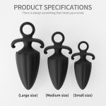 Anal Expander Masturbator Prostate Massager Silicone Butt Plug Black Anal Plugs Set Adult Toys for Couples - 图片 7