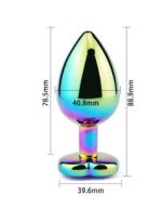 Colorful Anal Plug Crystal Jewelry for Couples Expansion Sm Products Women Plug Anal Metal Butt Plug Sex Toys - 图片 7