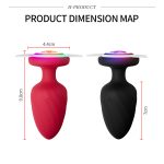 Remote Control Silicone Anal Vibration Prostate Massager Adult G-spot LED Light Anal Plug Sex Toys for Men and Women - 图片 7