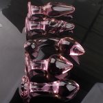 New Design Large Glass Butt Plug Anal SM Adults With Crystal Penile Glass Enlarged Anal Plug - 图片 7