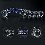 Crystal Glass Dildo Penis Anal Beads Butt Plug Masturbation Personal Massager G-Spot Stimulation Adult Sex Toy for Women - 图片 7