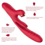 3 in 1 Women Sex Dildo Stretching Vibration Rabbit Vibrator G Spot Stimulation Female Tongue Sucking Rabbit Vibrator - 图片 7