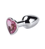 Heart Shape Diamond Base Metal Anal Plug Butt Plug Anal Toys for Couple - 图片 7