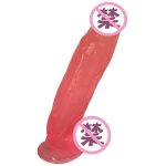 Wholesale Super Big Crystal Transparent Dildos Wearable Penis Suction Cup Anal Plug Lesbian Toys - 图片 7