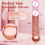 App Remote Control Penis Sleeve Cock Sleeve Vibrator 4IN1 Realistic Male Men Sex Toys Penis Extender Vibrating Cock Ring - 图片 7