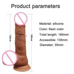 4 in 1 Realistic Veiny Telescopic Dildo with Remote Control for Anal and Spot Stimulation Hot Vibrators for Male Pleasure - 图片 7
