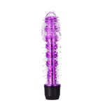 Wholesale Price Crystal Soft Silicone Vibrating Spiny Single Frequency Long Dildo Vibrator for Female - 图片 7