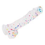 6.5 Inch Clear Silicone Dildo with Flared Suction Cup Base for Hands-Free Play - 图片 7