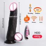 Remote Control Stretch Swing Realistic Dildo Vibrating for Women Thrusting Heating Vibrator Dildos Adult Sex Toys - 图片 7