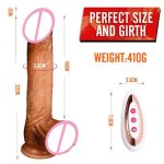 Electric Moving Heating Dildo Remote Control Realistic Lifelike Automatic Thrusting Rotating Wireless Clitoris Dildo Vibrator - 图片 7