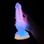 OEM New Style Silicone Wild Dog Shape Dildo Sex Toy for Woman Made in China Youjizz Com Lesbian Dildo Party - 图片 7