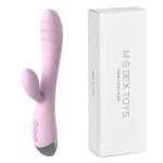 Wholesale Vibrator Toys for Ladies Full Silicone Dual Head Vibrating G-spot Stimulate Rabbit Vibrator - 图片 7