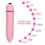 Hot Selling Waterproof Mini10 Speed Different Color Multi-Speed Silicone Mini Small Bullet Vibrator - 图片 7