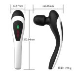 L-shaped Handheld Full Body Muscle Massager Waterproof 8 Frequencies and 20 Modes Seal Vibrator Wand Massager - 图片 7