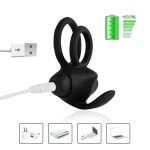 Adult Sex Toy Man Wearing Silicone Gum Vibrate the Penis Cover Wireless Remote Control Lock Essence Ring Penis Ring Men - 图片 7