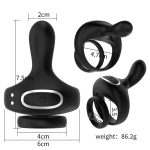 Wireless Remote Control and APP Control Wheel Lock Ring Vibration Massage Masturbator Glans Vibration Male Tire Lock Ring - 图片 7